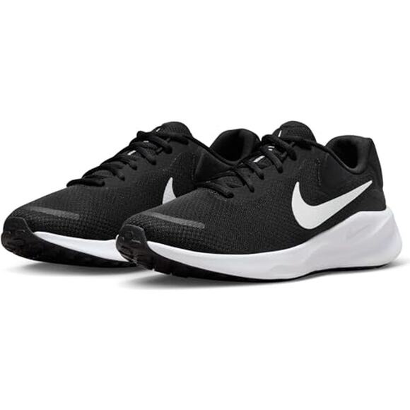 NWT Nike Revolution 7 Men’s Running Shoes Black/White FB2207-001 Size 15 - Picture 1 of 7